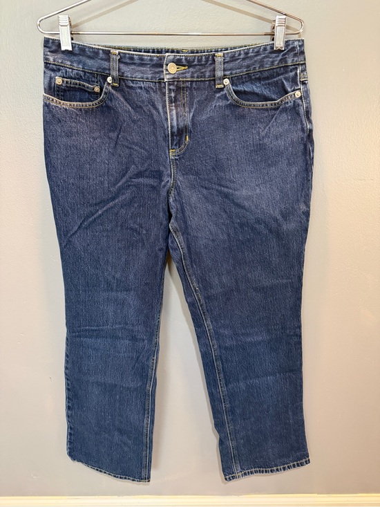 LOFT Denim - LOFT Dark Blue Straight-Leg Jeans Sz 12